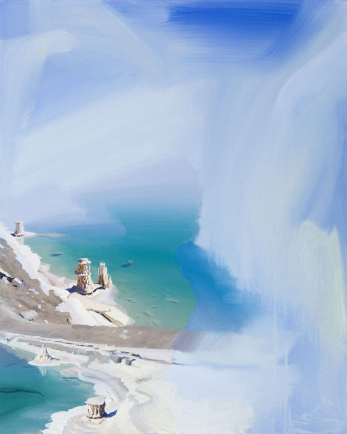 Artist painter Erling Sjovold painting