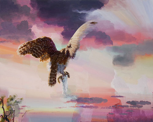 Artist painter Erling Sjovold painting