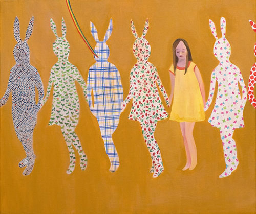 Artist painter Amy Kligman painting
