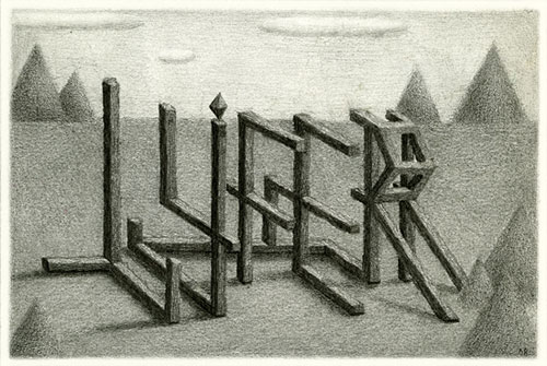 Drawings by artist David Jien