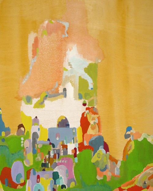 Artist painter Ian Carpenter painting