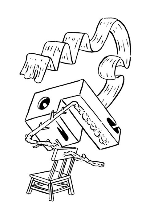 drawings by illustrator Benedikt Rugar