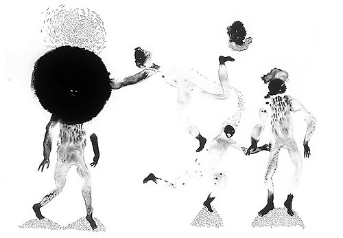 Drawings by artist Nadia Moss