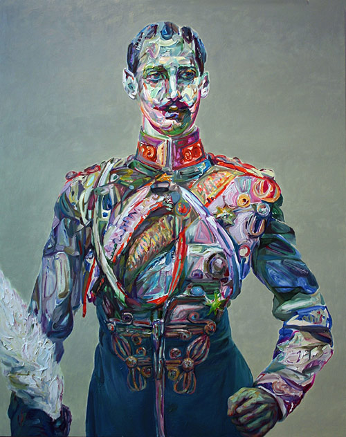 Artist painter Aaron Smith painting