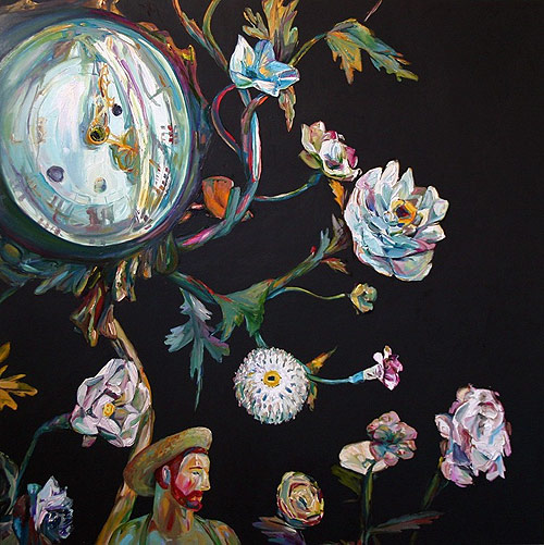 Artist painter Aaron Smith painting