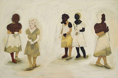 Artist painter Camilla Engman painting