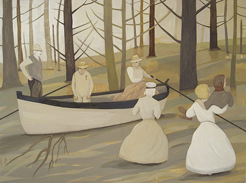 Artist painter Camilla Engman painting