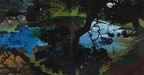 Artist painter Clare Woods paintings
