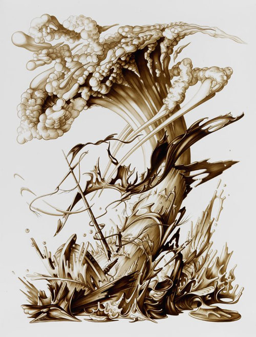 Artist Ewoud Van Rijn drawings