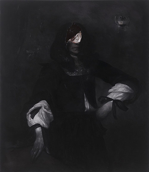 Artist painter Nicola Samori painting