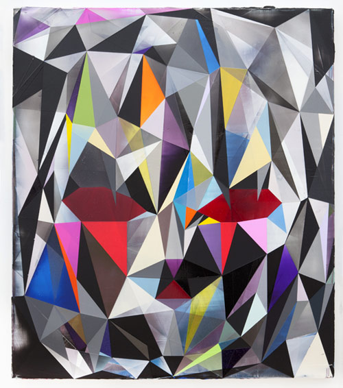 Artist painter Shannon Finley painting