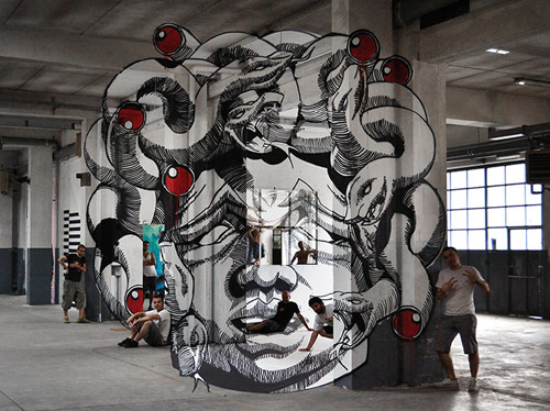 Medusa, Anamorph by Ninja1 and Mach505 of Truly Design Crew