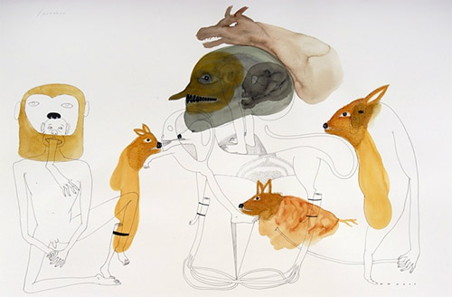 Drawings by artist Erik Jerezano