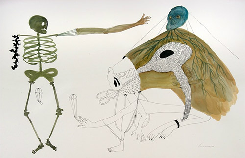 Drawings by artist Erik Jerezano