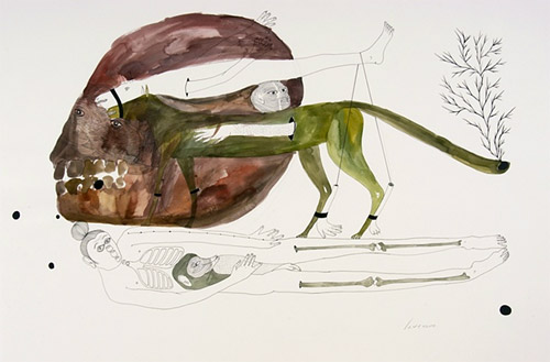 Drawings by artist Erik Jerezano