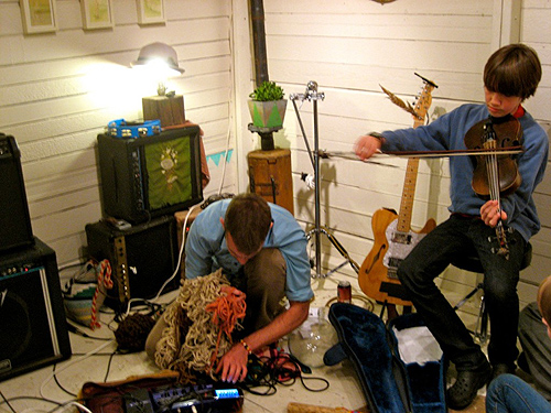 Artists Luke Ramsey and Finlay Pogue
