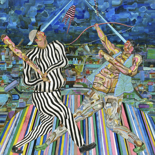 Artist painter Hiro Kurata painting