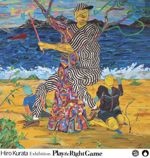 Artist painter Hiro Kurata painting