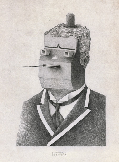 Drawings by artist Raymond Lemstra