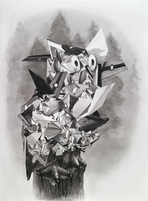 Drawings by artist Chris Scarborough