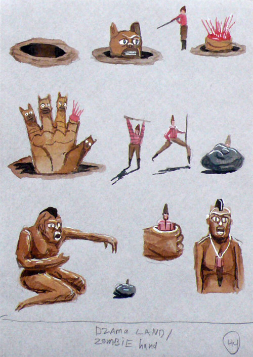 Drawings by artist Charlie Roberts