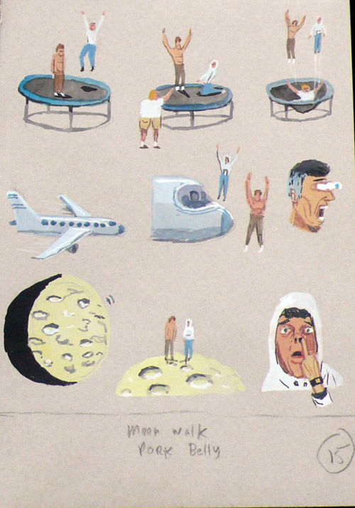 Drawings by artist Charlie Roberts