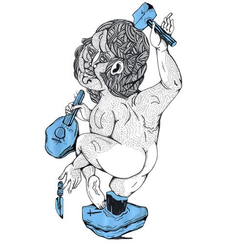 Drawings by artist Dimas Forchetti