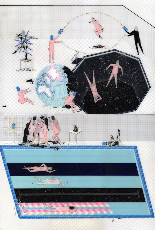 Artist painter Kill Pixie Mark Whalen paintings