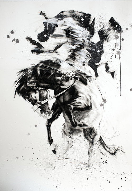 Drawings by artist Tom French