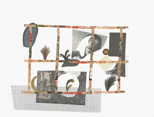 Collages by artist Jessica Williams and Espen Friberg