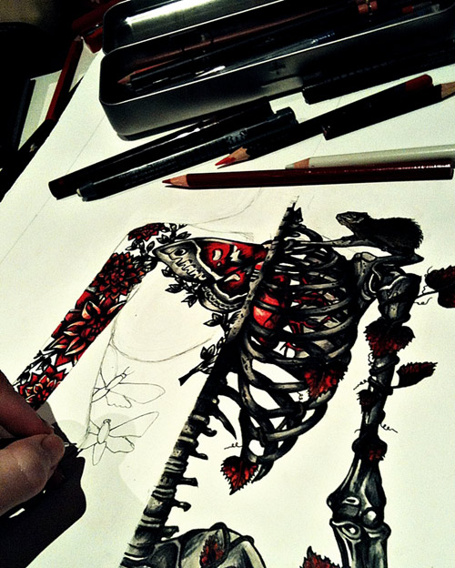 Artist illustrator Annita Maslov illustration