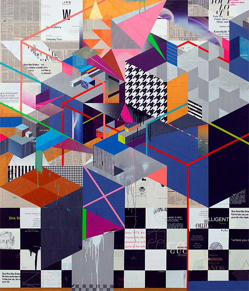 Mixed media works by artist Clark Goolsby