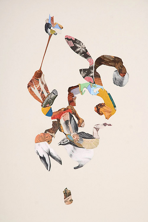 Collages by artist erika lawlor schmidt