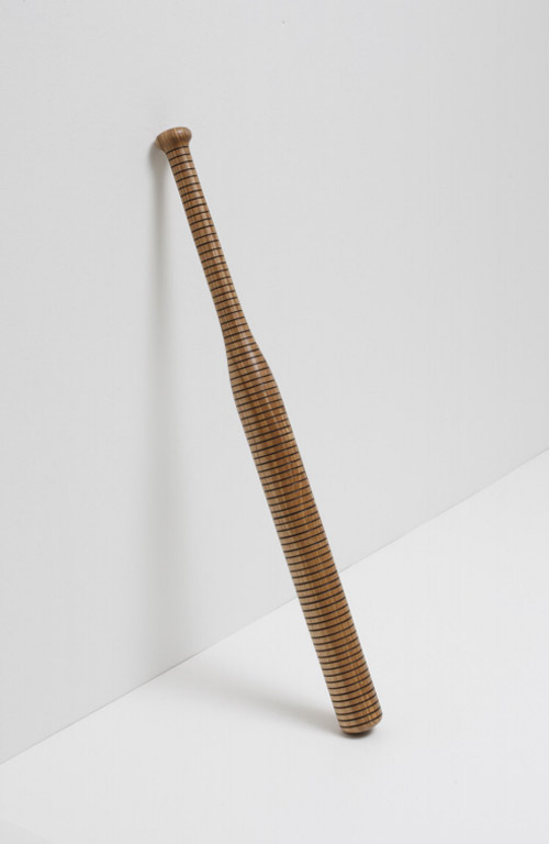 Baseball bats by artist Vincent Kohler turnaround sculptures