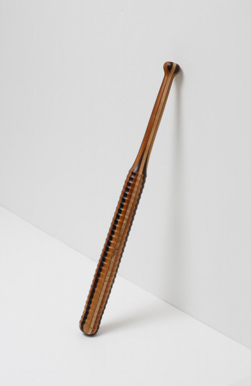 Baseball bats by artist Vincent Kohler turnaround sculptures