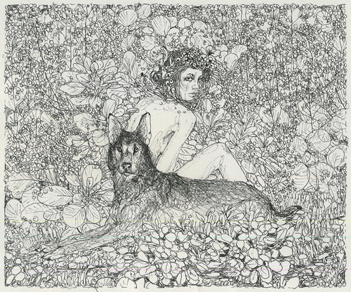 Drawings by artist Moni Lewandowski