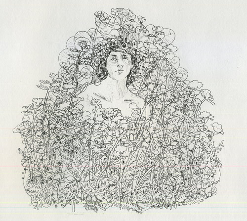Drawings by artist Moni Lewandowski