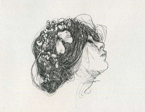 Drawings by artist Moni Lewandowski