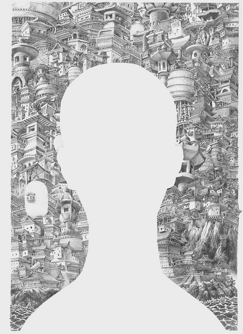 Drawings by artist Sean Edward