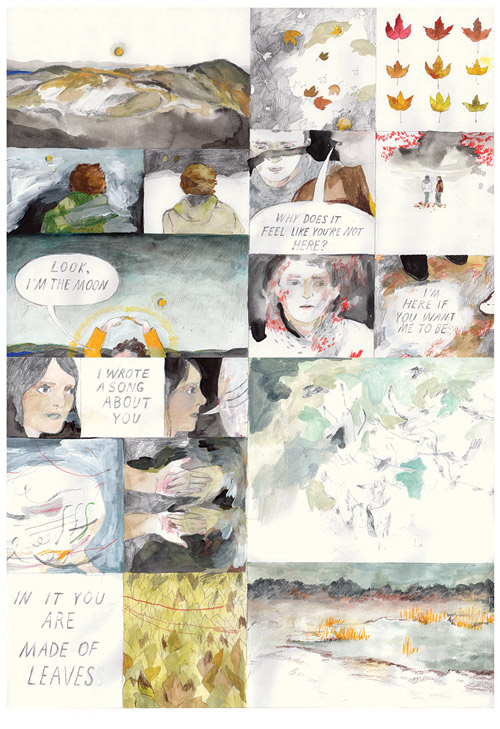 Comics by artist Aidan Koch drawings
