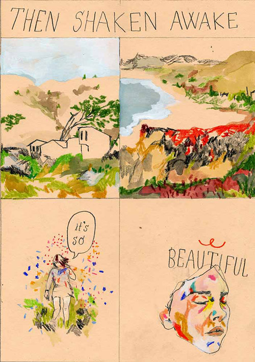 Comics by artist Aidan Koch drawings