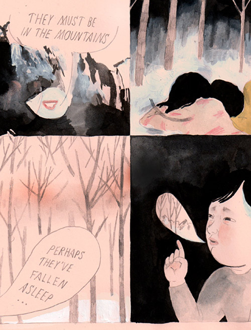 Comics by artist Aidan Koch drawings