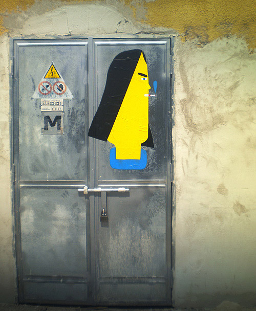 Street faces artist Geometric bang