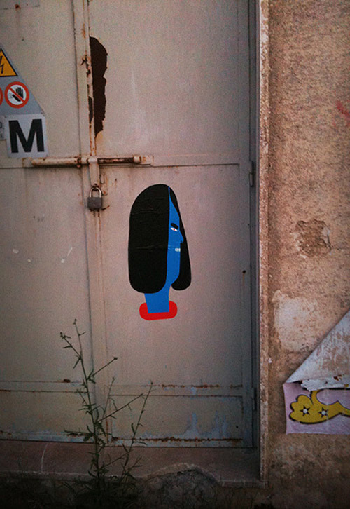 Street faces artist Geometric bang