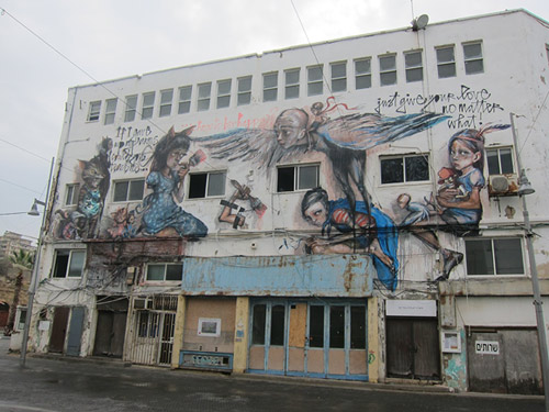 Herakut Israel street painting mural