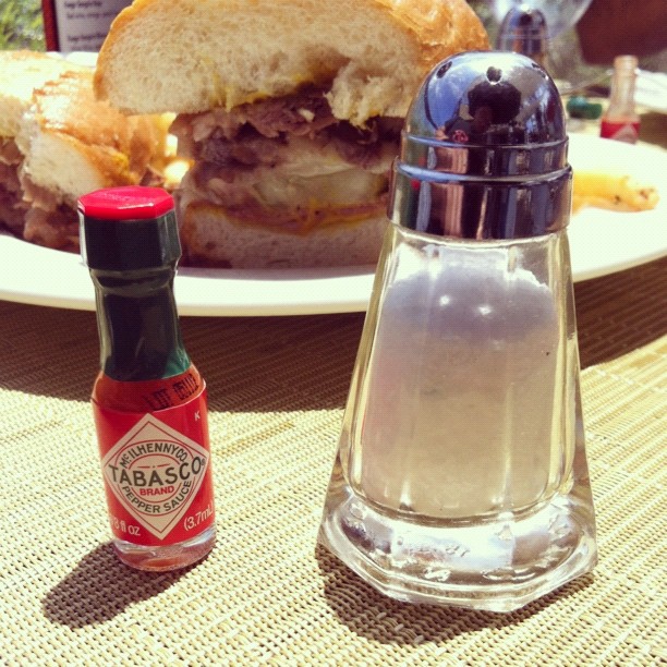 i asked for salt and "a little hot sauce"