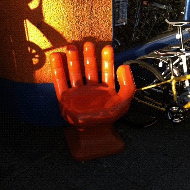 Buster's hand