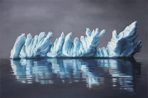 pastel drawings of greenland chasing light by artist zaria forman-forman_08
