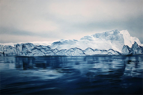 pastel drawings of greenland chasing light by artist zaria forman-forman_11