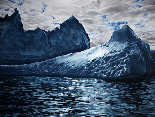 pastel drawings of greenland chasing light by artist zaria forman-forman_13